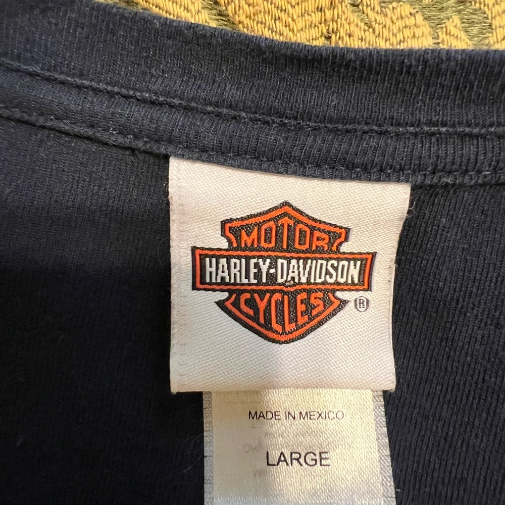 Harley Davidson Long Sleeve Waffle KnitTop - Picture 4 of 4